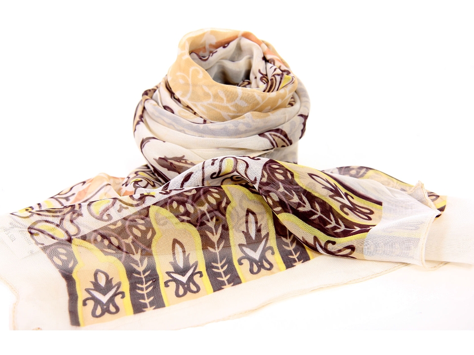 Beige Printed Scarf