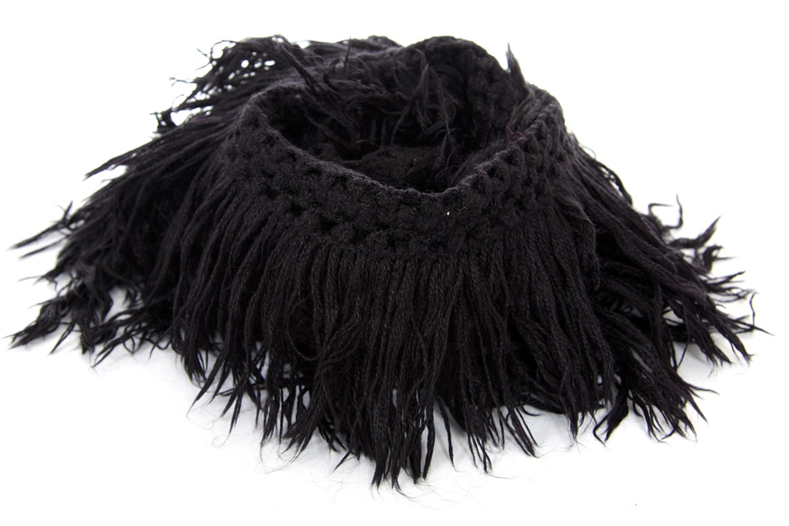 Fringed Knit Scarf