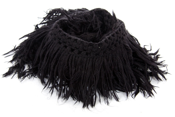 Fringed Knit Scarf