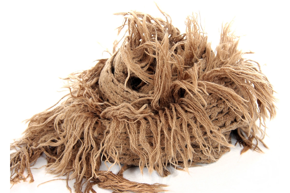Fringed Knit Scarf