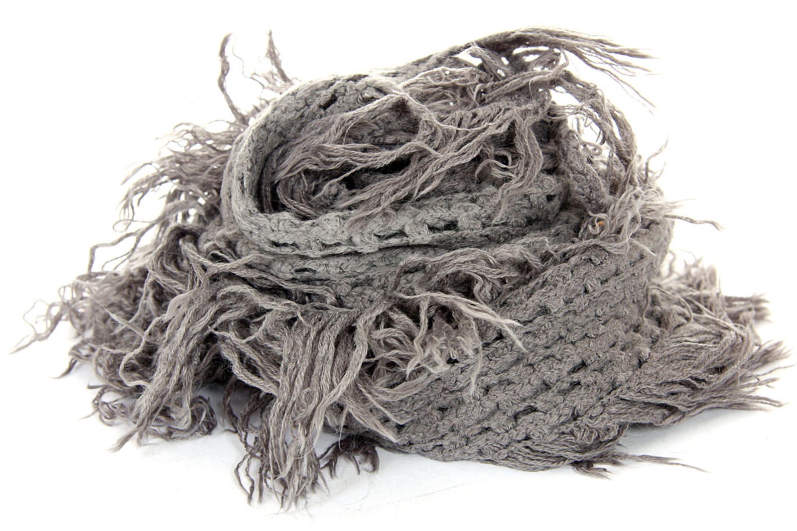 Fringed Knit Scarf