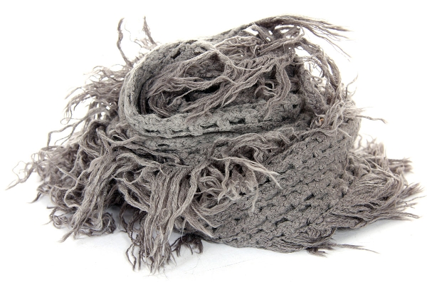 Fringed Knit Scarf