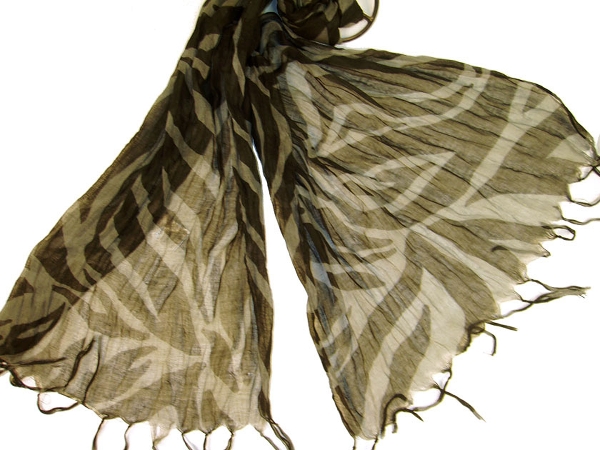 Zebra Print Viscose Scarf