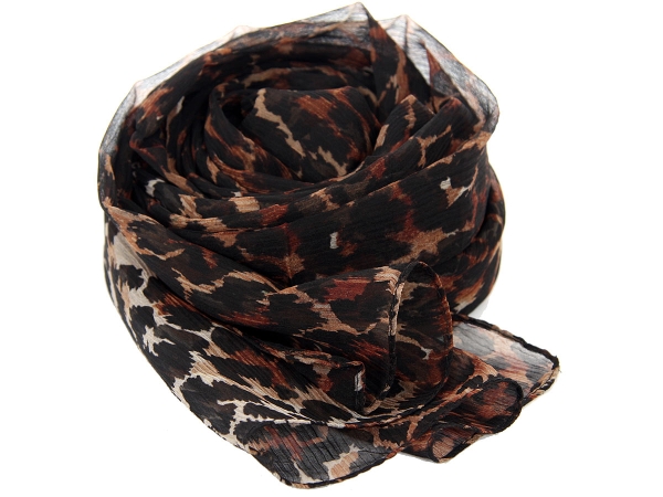 Animal Print Polyester Scarf
