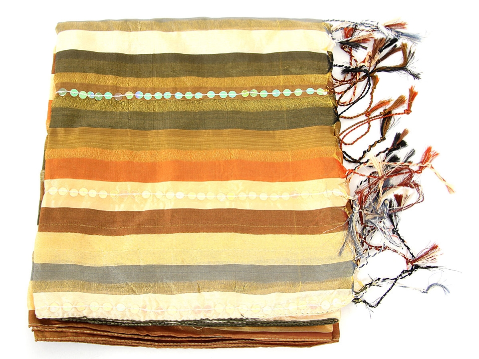 Earthy Tones Shiny Polyester Scarf