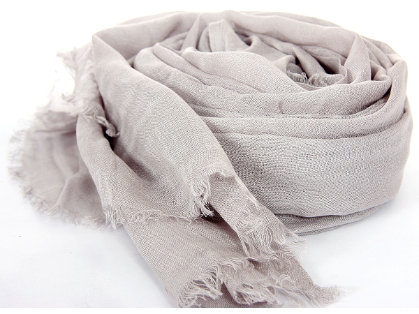 Layered Knit Solid Color Scarf