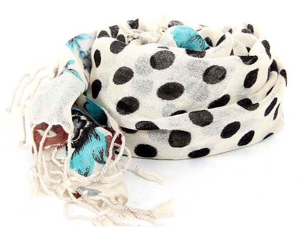 Boisterous Polka Dots Wool Scarf