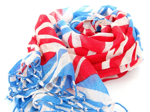 British Flag Print Wool Scarf