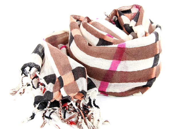 Multi Colored Plaid Scarf