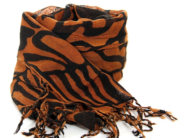 Artistic Print Wool Scarf