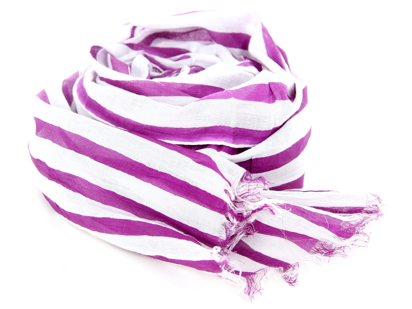 Striped Cotton Scarf