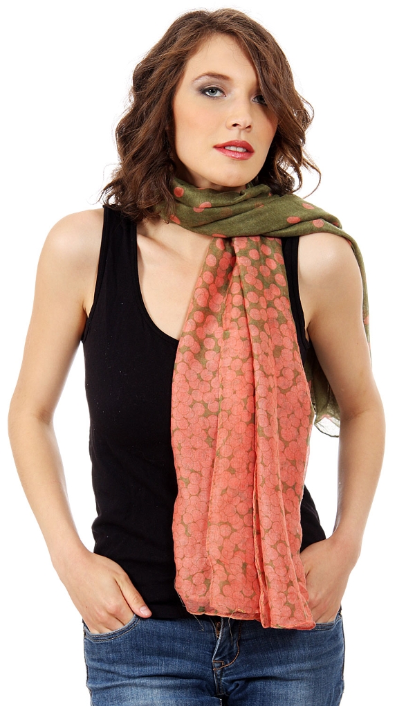 Two Tone Polka Dots Wrap