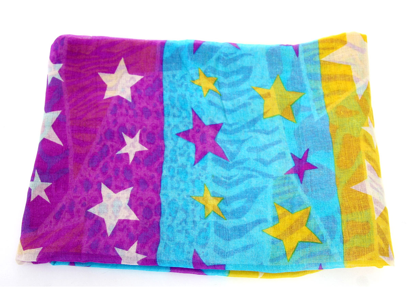 Animal  & Stars Print Polyester Wrap