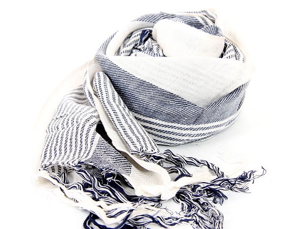 Black & White Viscose Scarf