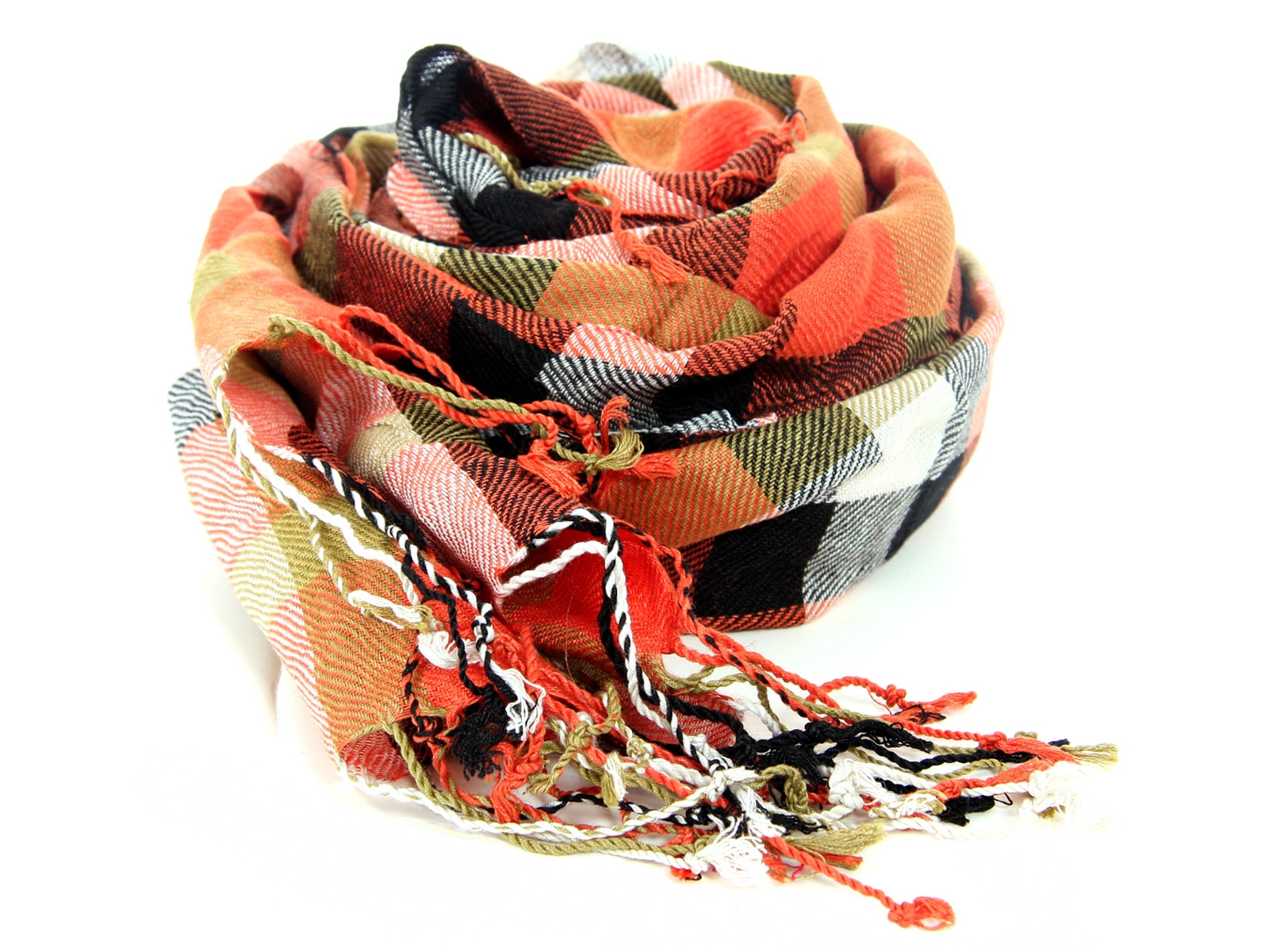 Multi Colored Checkered Scarf