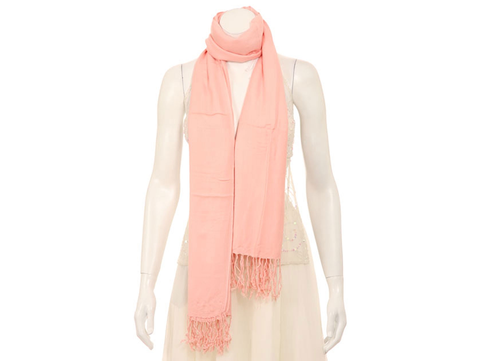 Viscose Woven Peach Shawl