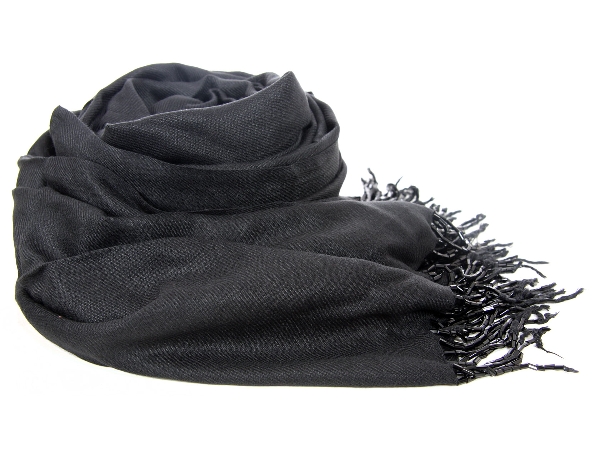 Rayon Shawl with Beaded Fringe