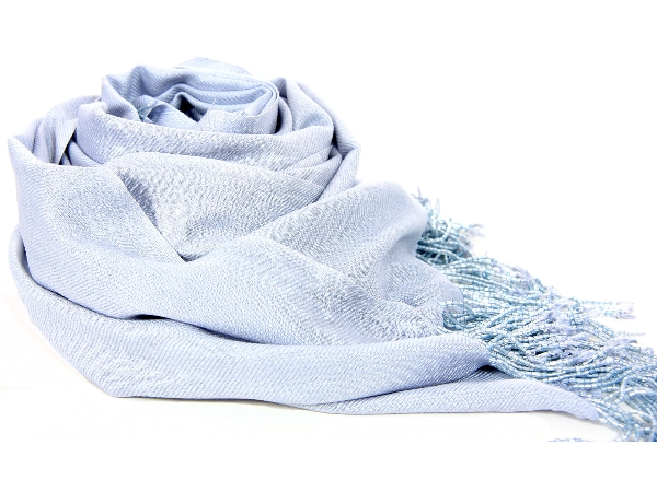 Rayon Shawl with Beaded Fringe