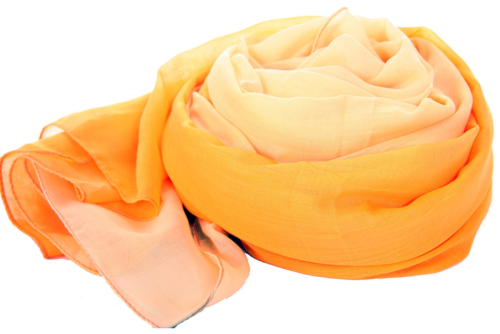 Yellow Ombre Polyester Scarf