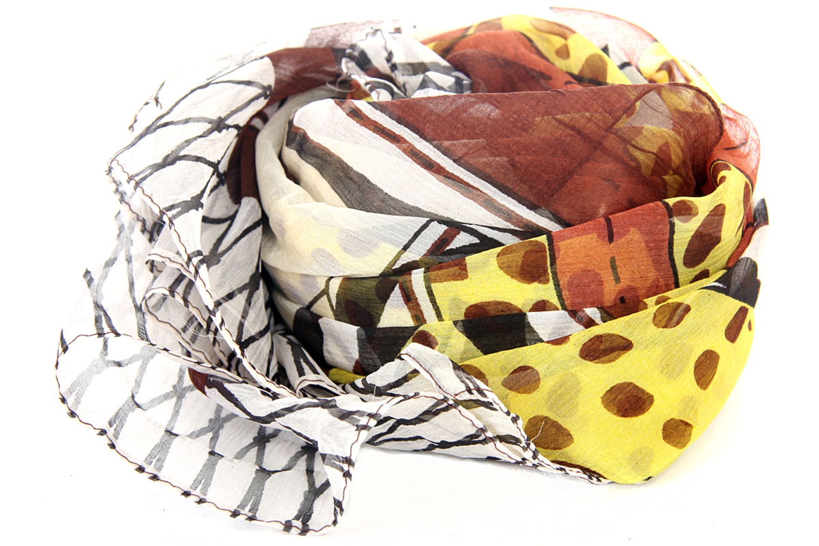 Artsy Print Polyester Scarf