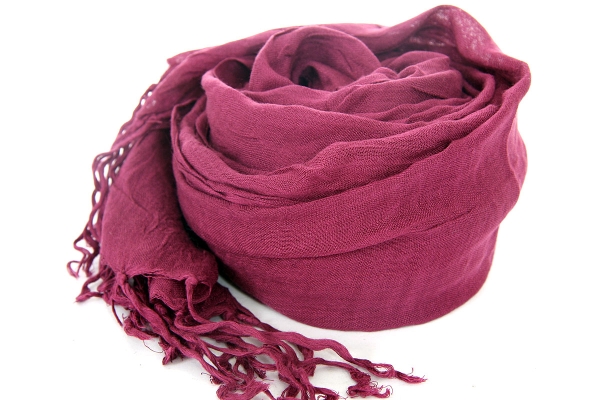 Layered Knit Solid Color Scarf