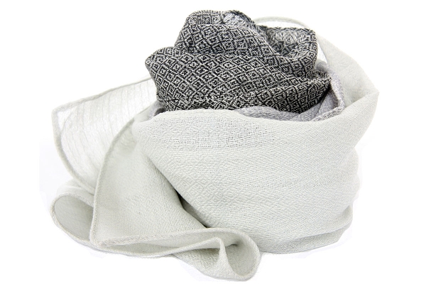 Diamond Design Two Tone Cotton Scarf