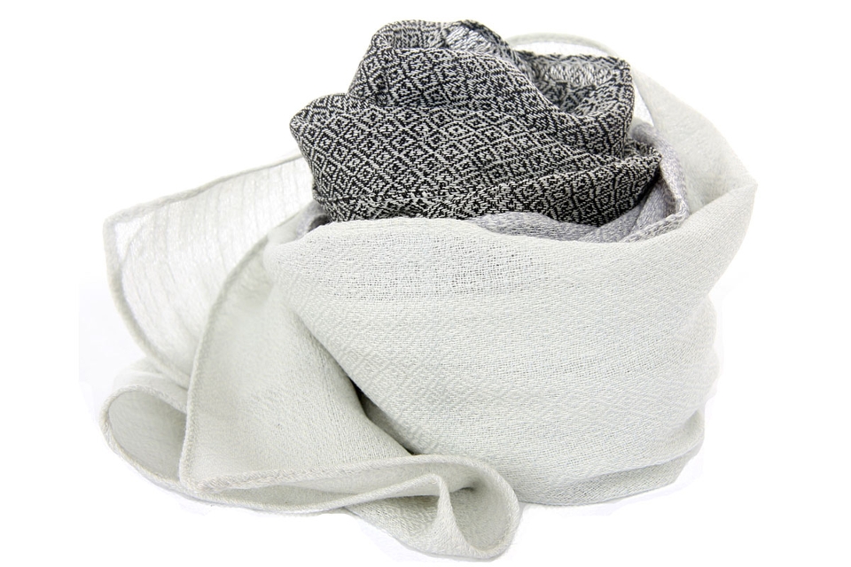 Diamond Design Two Tone Cotton Scarf